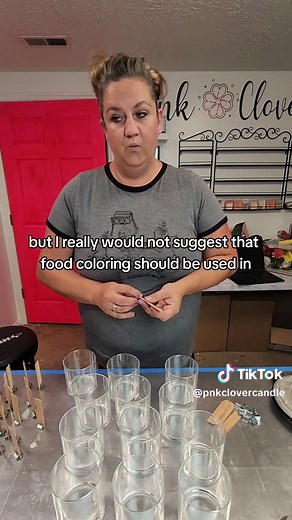 Part 3 of how to properly make a candle. Gel food coloring. #dontdrinkanddiy #madeinutah #candleeducation #candletipsandtricks #candletips #waxmeltaddict #candlesoftiktok