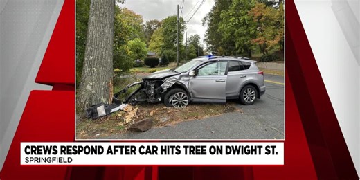 Driver hospitalized after Springfield car crash