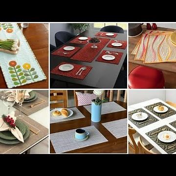 Dining Table Placemats Stylish Design Ideas | Latest Dining Table Mats & Runner Designs Collection