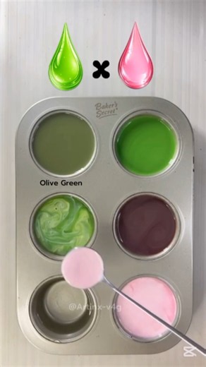 3 Beautiful Color Combinations 🎨 | Bright Neon Lime Green, Deep Burgundy & Pink #colormixing
