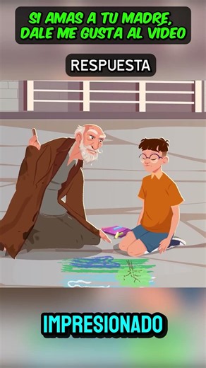 His father was shocked to see the old man!