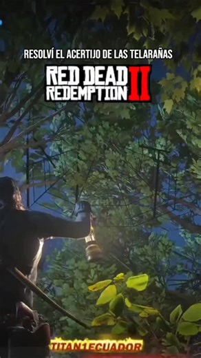 Titan1Ecuador on Instagram: "Spider Web eater egg Resolved Misterio de las Telarañas Resuelto #rdr2 #rdr2easteregg #arthurmorgan #Titan1Ecuador #resolved"