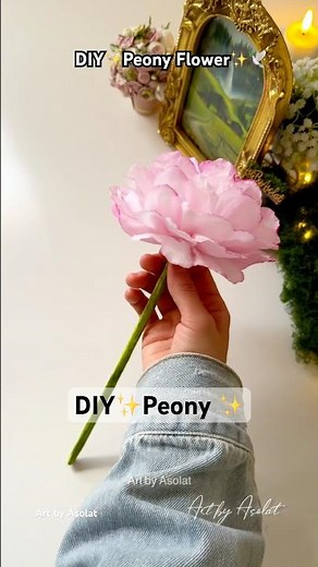 DIY How to make a Peony Flower | The Easiest Technique