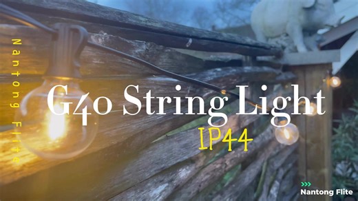 IP44 Waterproof G40 2700K Led Bulb Outdoor String Lights 25ft 50ft Patio Globe Lights Backyard Porch Party Christmas Decor