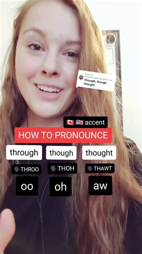 THROUGH, THOUGH, THOUGHT (🇨🇦🇺🇸 accent) DM me TOP TIPS if you want my FREE guide to efficient & effective accent reduction #englishpronunciationtips #americanaccenttraining #accentcoach | Learn English With Jess