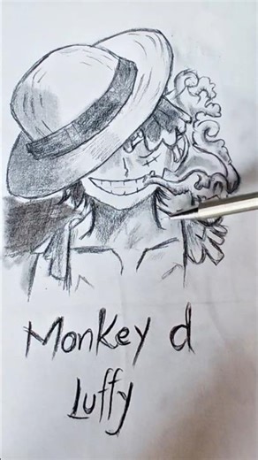 How to draw Luffy ( one piece) for Bignners tutorial #shorts #drawing #art #howtodraw #sketch