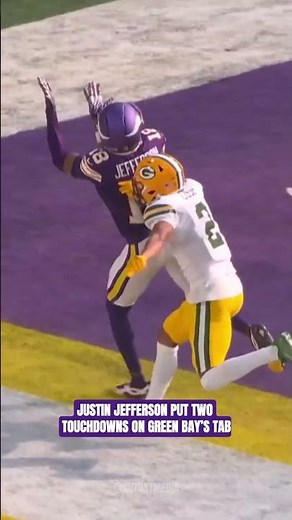 Justin Jefferson Put 2 Touchdowns on Green Bay's Tab 🔥