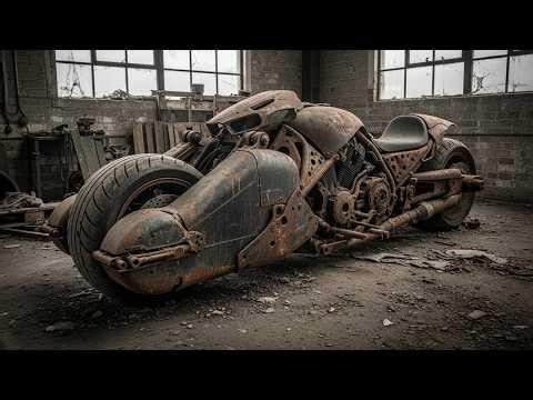 ASMR Motorcycle Restoration 2026 Rusted BATPOD Motorcycle Rebuilt to Matte Black