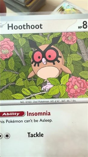 Pokémon Hoothoot trading card art appreciation