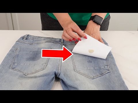 How to remove chewing gum from jeans?