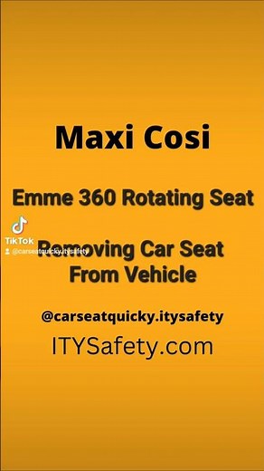 Remove From Vehicle, Maxi Cosi Emme 360