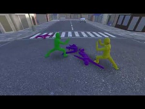 AI Learns to Fight with Euphoria Physics Animation (Reinforcement Learning)