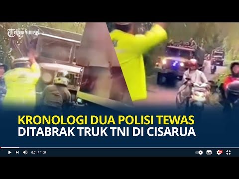 Kronologi Dua Polisi Tewas Ditabrak Truk TNI di Lokasi Longsor Cisarua Bandung