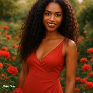 1.9K views · 36 reactions | Beautiful woman standing in red flowers. | Pam's Gifs and Videos | Facebook