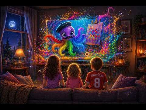 Little Octopus Relax Song 🐙💙 | Peaceful Kids Music