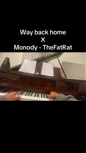 Way Back Home x Monody piano cover - mashup piano tutorial