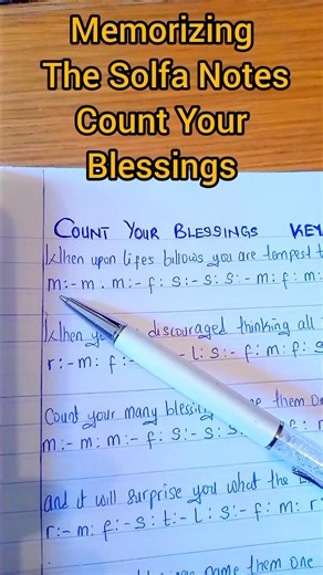 69K views · 1.7K reactions | Memorizing The Solfa Notes, Episode 113: Count Your Blessings, Piano Tutorial/Solfa Notes And lyrics. #hymn #Praise #raggae #piano #christian #solfanotes #keyboard #pianotutorial #hiddentreasuresounds | HiddenTreasure Sounds | Facebook