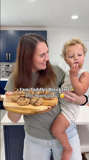 The Easiest Breakfast Cookies You’ll Ever Make 🍪 #breakfast #toddlerfood #healthytreat