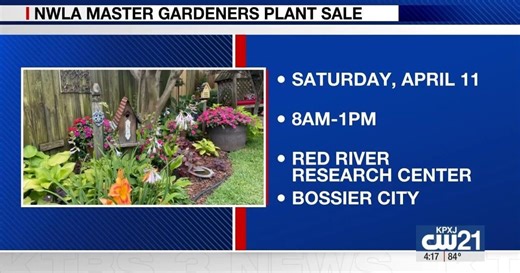 Northwest Louisiana Master Gardeners to host annual Spring Sale