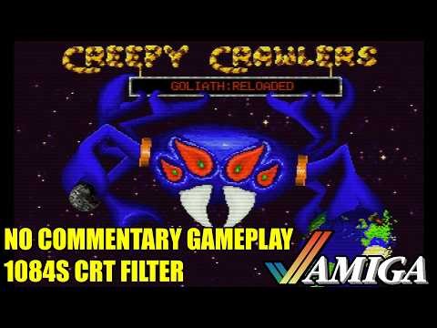 Creepy Crawlers Goliath: Reloaded Gameplay - Commodore Amiga [No Commentary | 4K60 | 1084s Filter]