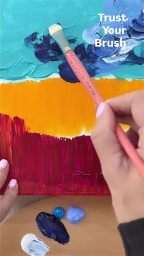 Trust Your Brush: paint with confidence, loosen your strokes for better flow #arttips #painting