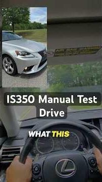 2014 Lexus IS 350 Paddle Shifter Test Drive Manual