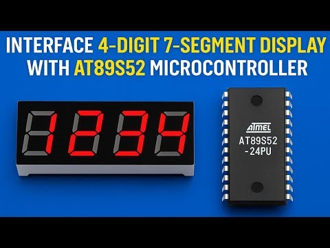 Interface 4 Digit 7 Segment Display with AT89S52 Microcontroller