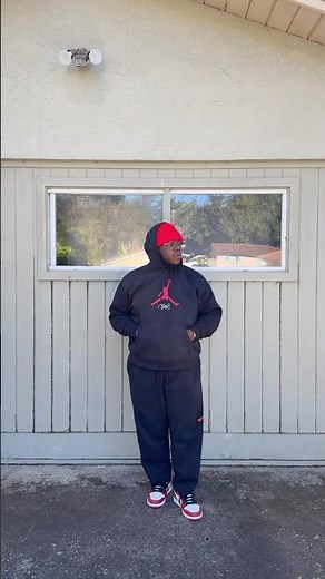 Air Jordan 1 Chicago Low styled with some repurposed Jordan sweat pants. #jordansneakers #jordan1