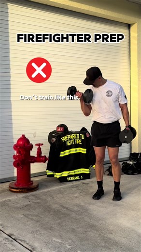Before you can carry any extra weight as a firefighter, you need to be VERY comfortable moving your own weight. Being fast, strong, and efficient as a firefighter starts with mastering calisthenics. If you can’t handle basic exercises, how can you expect to pull someone to safety in a fire? Focus on the fundamentals; they deliver results. Try this workout for time. 20 reps of each exercise for 10 rounds. If it feels too challenging, start with 10 reps. If your training doesn’t have purpose and y