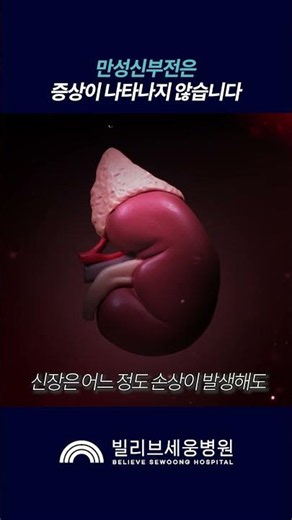 ✅ 증상이 없는 질환, 만성신부 ㅣ 신부전 ㅣ 신장질환 ㅣ 빌리브세웅병원