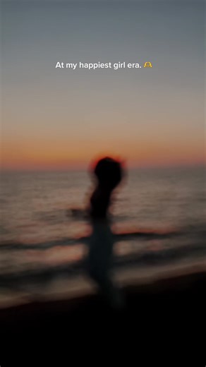 back to my “happiest girl” era. #sunsetvibe #beach