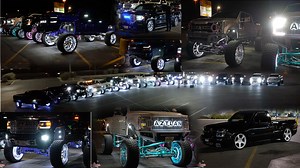 Team Amigo 915! The Biggest and brightest truck crew in El Paso Texas. Nothing but amigos with some of the best looking trucks you can find in West Texas, dropped and lifted! Today on Salinas I have 25 trucks coming together to make a truck video feature as a crew, this being about half of the total number of high quality truck members the home. In this specific night they were filming a music video for Jimmy's the leader corrido coming out soon by Jaime Arellono! Some trucks featured are 2021 S