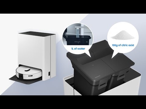 How to descale and rinse the Clean Station Steamer of a Bespoke Jet Bot Combo™