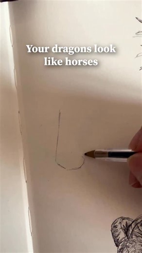 3K views · 1.4K reactions | They’re so similar  I love drawing dragons but I think I’ll make some equine fantasy creatures soon too 殺 #drawing #dragon #sketch Learn to draw, fantasy art, artist, dragondrawing | CasmahCreations | Facebook