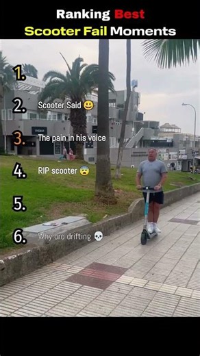 Ranked Scooter Fails From Bad to Worst #epic #funny #fails
