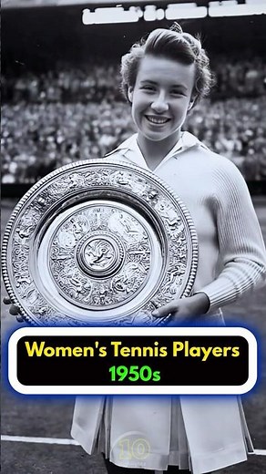 The Best Women's Tennis Players of the 1950s😯#tennis #ytshorts