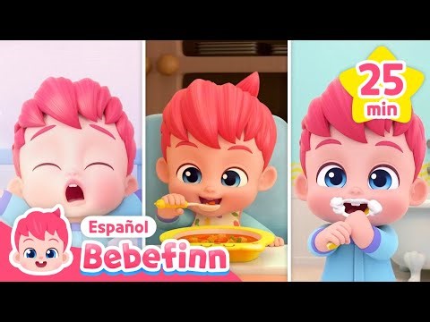 ☀️Rutina de la mañana con Bebefinn | Canciones Infantiles | Bebefinn en español