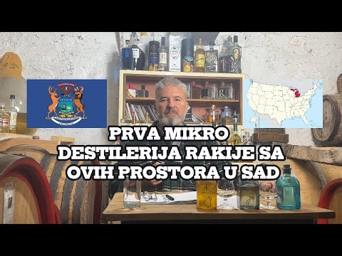 Prva mikro destilerija rakije sa ovih prostora u SAD, degustacija dve šljivovice i jedne viljamovke