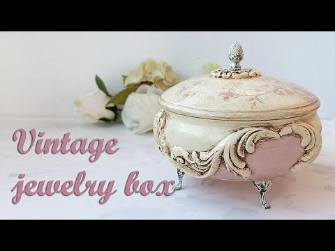 Create a Vintage Jewelry Box with a DIY Decoupage Technique