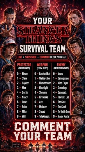 Your Stranger Things Survival Team Is Random 😰 #strangerthings