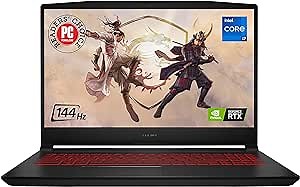 MSI Katana GF66 15.6" 144Hz 3ms FHD Gaming Laptop Intel Core i7-11800H RTX 3060 16GB 512GB NVMe SSD Win11 (11UE-617)
