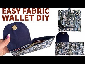 How To Sew A Beautiful Wallet For Gift Or To Sell / Simply Easy Wallet Step By Step Sewing Tutorial