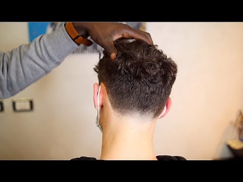 Taglio di capelli naturale (no a pelle) con sfumatura sul collo TUTORIAL taglio uomo