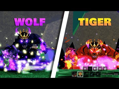 I Tested the NEW Tiger and Werewolf Fruits in Bloxfruits Roblox