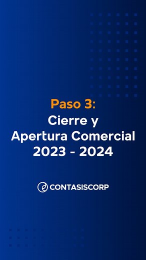 En este video aprenderás a realizar un cierre y apertura comercial 2023-2024 😎. Mira el video completo, recuerda que este servicio es EXCLUSIVO para clientes SQL, solo debes ingresar a tu C-Partner y listo 👉 https://cpartner-contasiscorp.com/portal/vistas/cierre_apertura.php #contable #contadores #contadorpúblico #sunat #sistemacontable #softwarecontable #contadorespublicos | Contasis