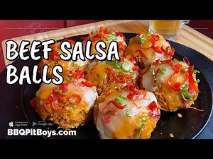 BBQ Beef & Cheese Salsa Balls