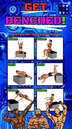 6️⃣ Moves on a Seated Bench for a Quick ⚡ Full-Body Workout 💪🏽