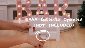 LED Marquee Numbers, Small Light Up Numbers for Party, 8.58 Inch Battery Powered Lighted Number for Birthday, Night Light, Table or Home Decor (Pink Glitter, Number 1)