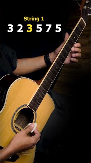 1 string Celine Dion My Heart Will Go On Guitar Tutorial #guitartutorial #music #shorts #fyp