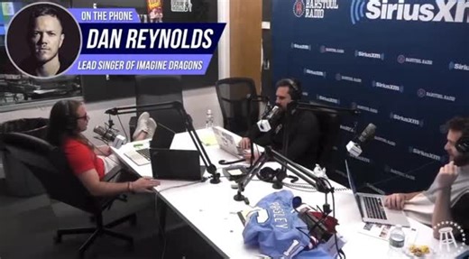 PMTCLIPS on Instagram: "Snippet from the PMT interview with Dan Reynolds (lead singer of Imagine Dragons) on 6/6/18 Peep the Caleb Pressley jersey just chillin’ #imaginedragons #band #singer #vegas"